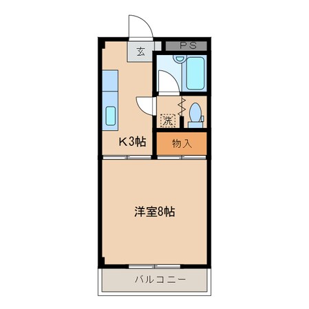 柳駅 徒歩14分 4階の物件間取画像